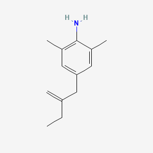 2,6-Dimethyl-4-(2-methylidenebutyl)aniline