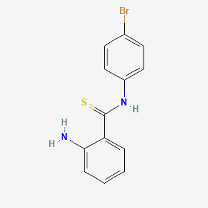 2-Amino-N-(4-bromophenyl)benzene-1-carbothioamide