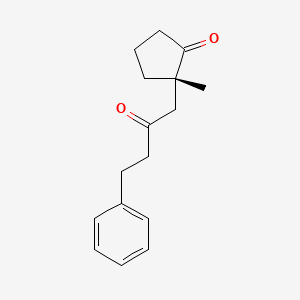 (2S)-2-methyl-2-(2-oxo-4-phenylbutyl)cyclopentan-1-one