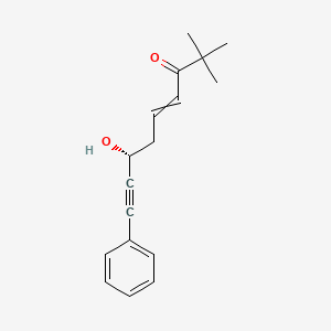 (7R)-7-hydroxy-2,2-dimethyl-9-phenylnon-4-en-8-yn-3-one