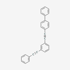 molecular formula C28H18 B15409710 4-{[3-(Phenylethynyl)phenyl]ethynyl}-1,1'-biphenyl CAS No. 832744-41-9