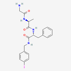 Glycyl-L-alanyl-N-[(4-iodophenyl)methyl]-D-phenylalaninamide