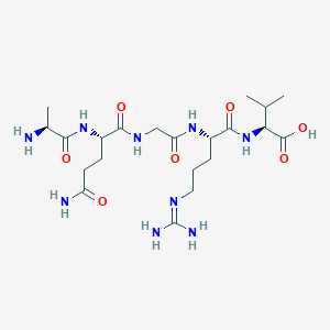 L-Alanyl-L-glutaminylglycyl-N~5~-(diaminomethylidene)-L-ornithyl-L-valine