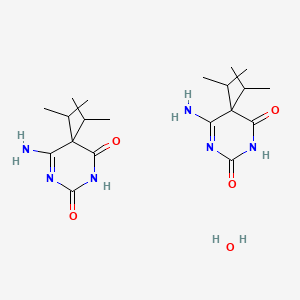 molecular formula C20H36N6O5 B15409782 6-Amino-5,5-di(propan-2-yl)pyrimidine-2,4-dione;hydrate 