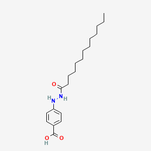 4-(2-Tridecanoylhydrazinyl)benzoic acid