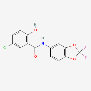 5-Chloro-N-(2,2-difluoro-2H-1,3-benzodioxol-5-yl)-2-hydroxybenzamide