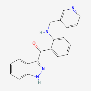 (1H-Indazol-3-yl)(2-{[(pyridin-3-yl)methyl]amino}phenyl)methanone