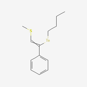 molecular formula C13H18STe B15409904 [1-(Butyltellanyl)-2-(methylsulfanyl)ethenyl]benzene CAS No. 557102-47-3