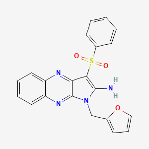 1-(furan-2-ylmethyl)-3-(phenylsulfonyl)-1H-pyrrolo[2,3-b]quinoxalin-2-amine