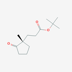 molecular formula C13H22O3 B15409936 tert-butyl 3-[(1S)-1-methyl-2-oxocyclopentyl]propanoate CAS No. 828291-27-6