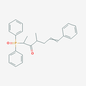 molecular formula C26H27O2P B15409944 2-(Diphenylphosphoryl)-4-methyl-7-phenylhept-6-en-3-one CAS No. 821770-44-9