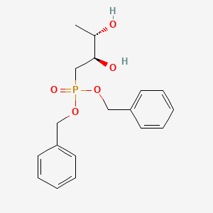 Phosphonic acid, [(2R,3S)-2,3-dihydroxybutyl]-, bis(phenylmethyl) ester