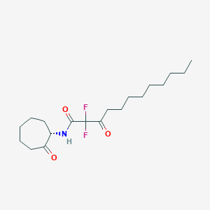 Dodecanamide, 2,2-difluoro-3-oxo-N-[(1S)-2-oxocycloheptyl]-