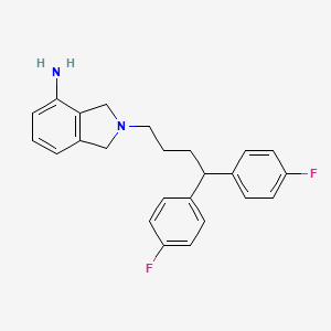 2-[4,4-Bis(4-fluorophenyl)butyl]-2,3-dihydro-1H-isoindol-4-amine