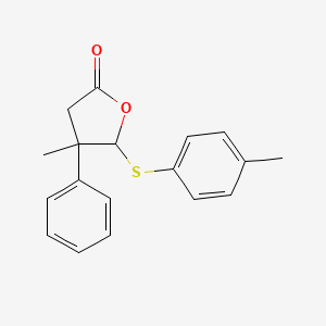 4-Methyl-5-[(4-methylphenyl)sulfanyl]-4-phenyloxolan-2-one