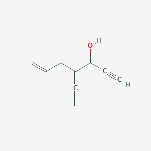 molecular formula C9H10O B15410048 4-Ethenylidenehept-6-en-1-yn-3-ol CAS No. 651020-56-3