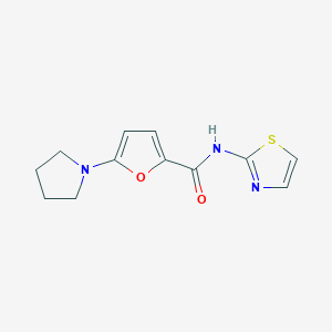 2-Furancarboxamide, 5-(1-pyrrolidinyl)-N-2-thiazolyl-