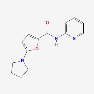 2-Furancarboxamide, N-2-pyridinyl-5-(1-pyrrolidinyl)-