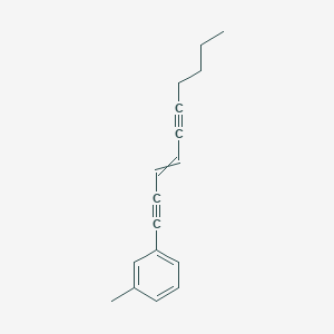 molecular formula C17H18 B15410102 1-(Dec-3-ene-1,5-diyn-1-yl)-3-methylbenzene CAS No. 823228-09-7