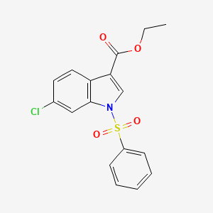 1H-Indole-3-carboxylic acid, 6-chloro-1-(phenylsulfonyl)-, ethyl ester