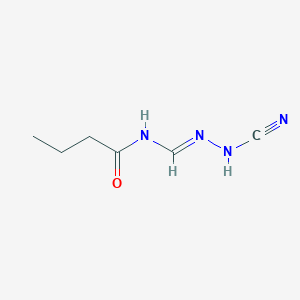 N-[(E)-(cyanohydrazinylidene)methyl]butanamide