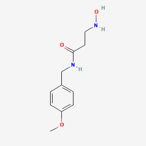 molecular formula C11H16N2O3 B15410193 N~3~-Hydroxy-N-[(4-methoxyphenyl)methyl]-beta-alaninamide CAS No. 823817-60-3