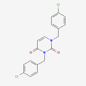 1,3-Bis[(4-chlorophenyl)methyl]pyrimidine-2,4(1H,3H)-dione