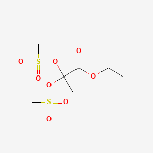 Ethyl 2,2-bis[(methanesulfonyl)oxy]propanoate