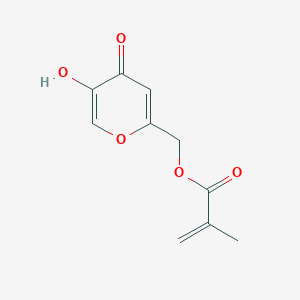 molecular formula C10H10O5 B15410245 (5-Hydroxy-4-oxo-4H-pyran-2-yl)methyl 2-methylprop-2-enoate CAS No. 532413-88-0