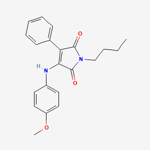 1-Butyl-3-(4-methoxyanilino)-4-phenyl-1H-pyrrole-2,5-dione