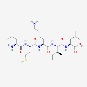 molecular formula C29H56N6O6S B15410282 L-Leucyl-L-methionyl-L-lysyl-L-isoleucyl-L-leucine CAS No. 823233-27-8