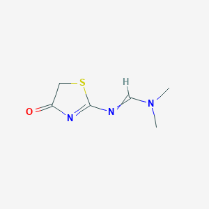 N,N-Dimethyl-N'-(4-oxo-4,5-dihydro-1,3-thiazol-2-yl)methanimidamide