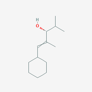 molecular formula C13H24O B15410323 (3R)-1-Cyclohexyl-2,4-dimethylpent-1-en-3-ol CAS No. 497919-41-2