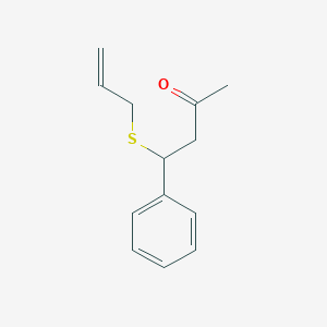 2-Butanone, 4-phenyl-4-(2-propenylthio)-