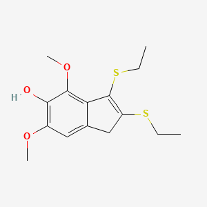 2,3-Bis(ethylsulfanyl)-4,6-dimethoxy-1H-inden-5-ol