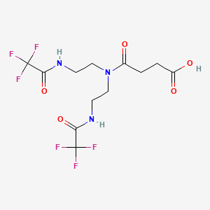 4-{Bis[2-(2,2,2-trifluoroacetamido)ethyl]amino}-4-oxobutanoic acid