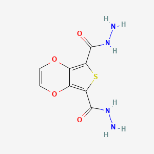 molecular formula C8H8N4O4S B15410373 Thieno[3,4-b][1,4]dioxine-5,7-dicarbohydrazide CAS No. 507275-74-3