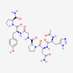 N-Acetyl-L-histidyl-L-asparaginyl-L-prolylglycyl-L-tyrosyl-L-prolinamide