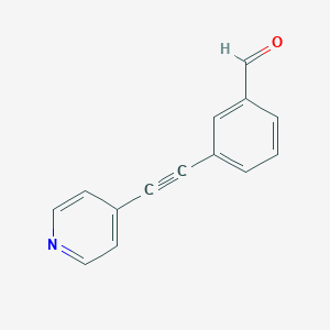 3-[(Pyridin-4-yl)ethynyl]benzaldehyde