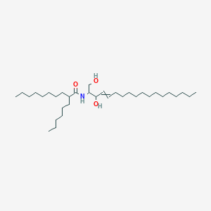 molecular formula C34H67NO3 B15410415 N-(1,3-Dihydroxyoctadec-4-EN-2-YL)-2-hexyldecanamide CAS No. 797752-94-4