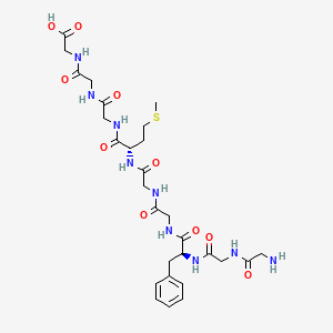 molecular formula C28H41N9O10S B15410422 Glycylglycyl-L-phenylalanylglycylglycyl-L-methionylglycylglycylglycine CAS No. 627882-92-2