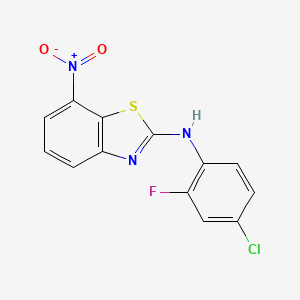 N-(4-Chloro-2-fluorophenyl)-7-nitro-1,3-benzothiazol-2-amine