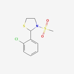 2-(2-Chlorophenyl)-3-(methylsulfonyl)thiazolidine