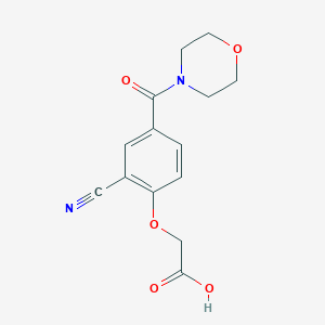 [2-Cyano-4-(morpholine-4-carbonyl)phenoxy]acetic acid