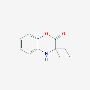 molecular formula C11H13NO2 B15410508 2H-1,4-Benzoxazin-2-one, 3-ethyl-3,4-dihydro-3-methyl- CAS No. 828246-25-9