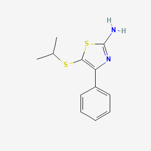 4-Phenyl-5-[(propan-2-yl)sulfanyl]-1,3-thiazol-2-amine