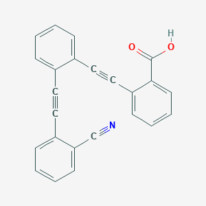 2-({2-[(2-Cyanophenyl)ethynyl]phenyl}ethynyl)benzoic acid