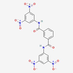 molecular formula C20H12N6O10 B15410565 N~1~,N~3~-Bis(3,5-dinitrophenyl)benzene-1,3-dicarboxamide CAS No. 544467-71-2