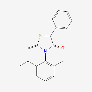 4-Thiazolidinone, 3-(2-ethyl-6-methylphenyl)-2-methylene-5-phenyl-