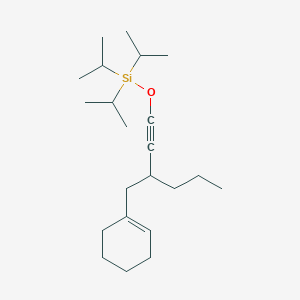 ({3-[(Cyclohex-1-en-1-yl)methyl]hex-1-yn-1-yl}oxy)tri(propan-2-yl)silane